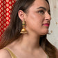 Sugandha Green Temple Earrings