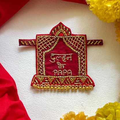 Dulhan ke Papa Red brooch
