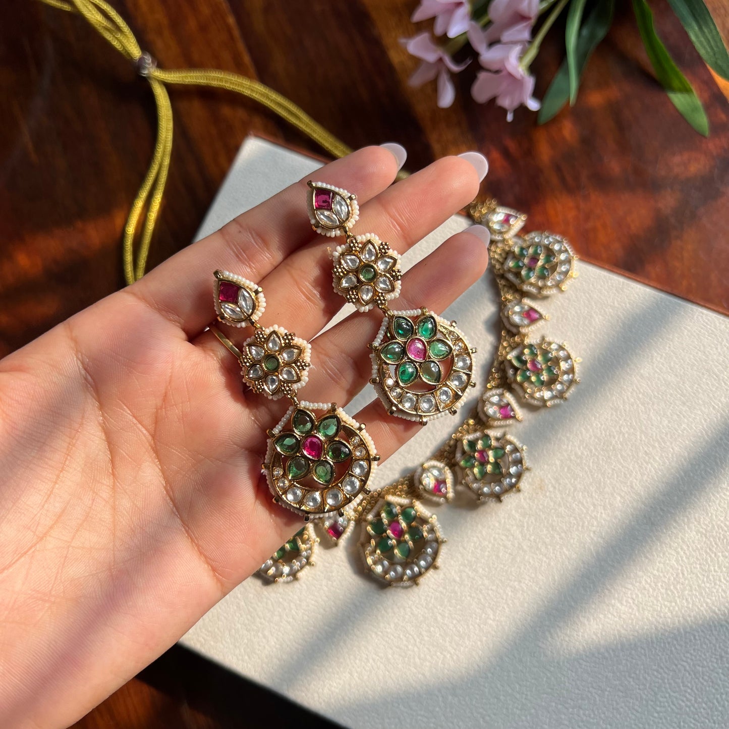 Heera Kundan Handcrafted Set