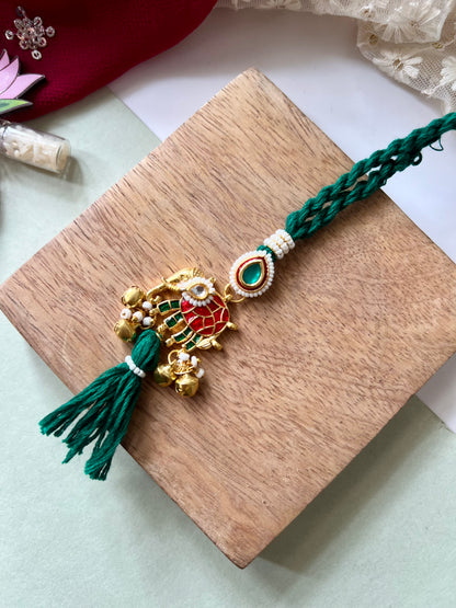 Shubh Emerald Bhai-Bhabhi Rakhi & Lumba Set