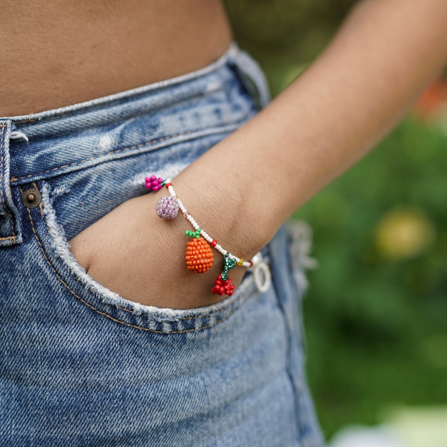 Fruity Multicolor Handmade Beaded Bracelet