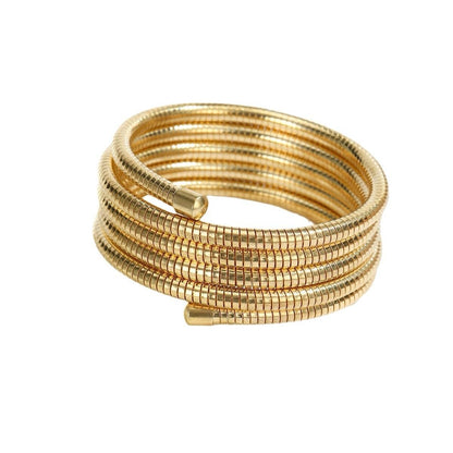 Spiral Gold Bangle Set