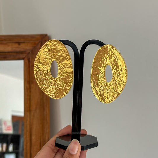Zaraa Oval Alloy Earrings