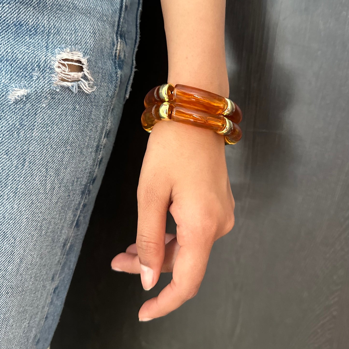 Brown Resin Bracelet