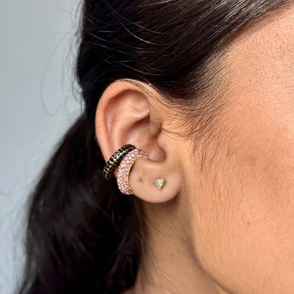 Midnight Rhinestone Ear Cuff