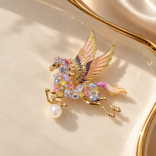 Unicorn Multicolour Brooch
