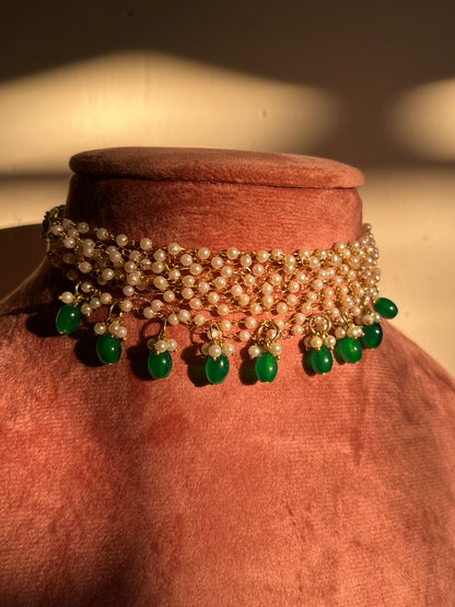 Rajashree Neckpiece (Green)