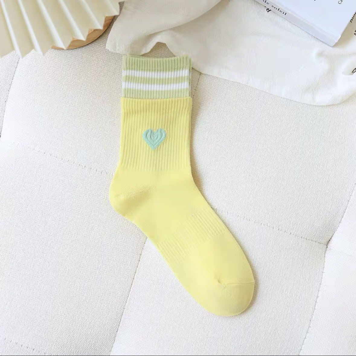Candy Hearts Crew Socks