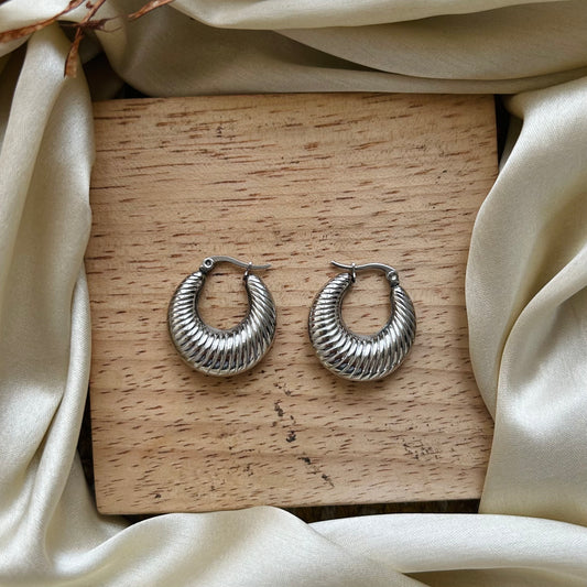 Millie Silver Metal Earrings