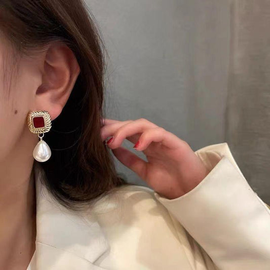 Radiant Rose Drop Earrings