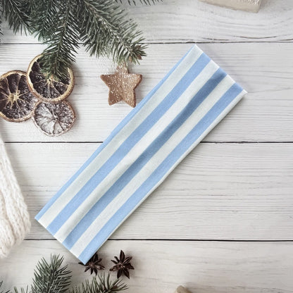 Blue Striped Headband