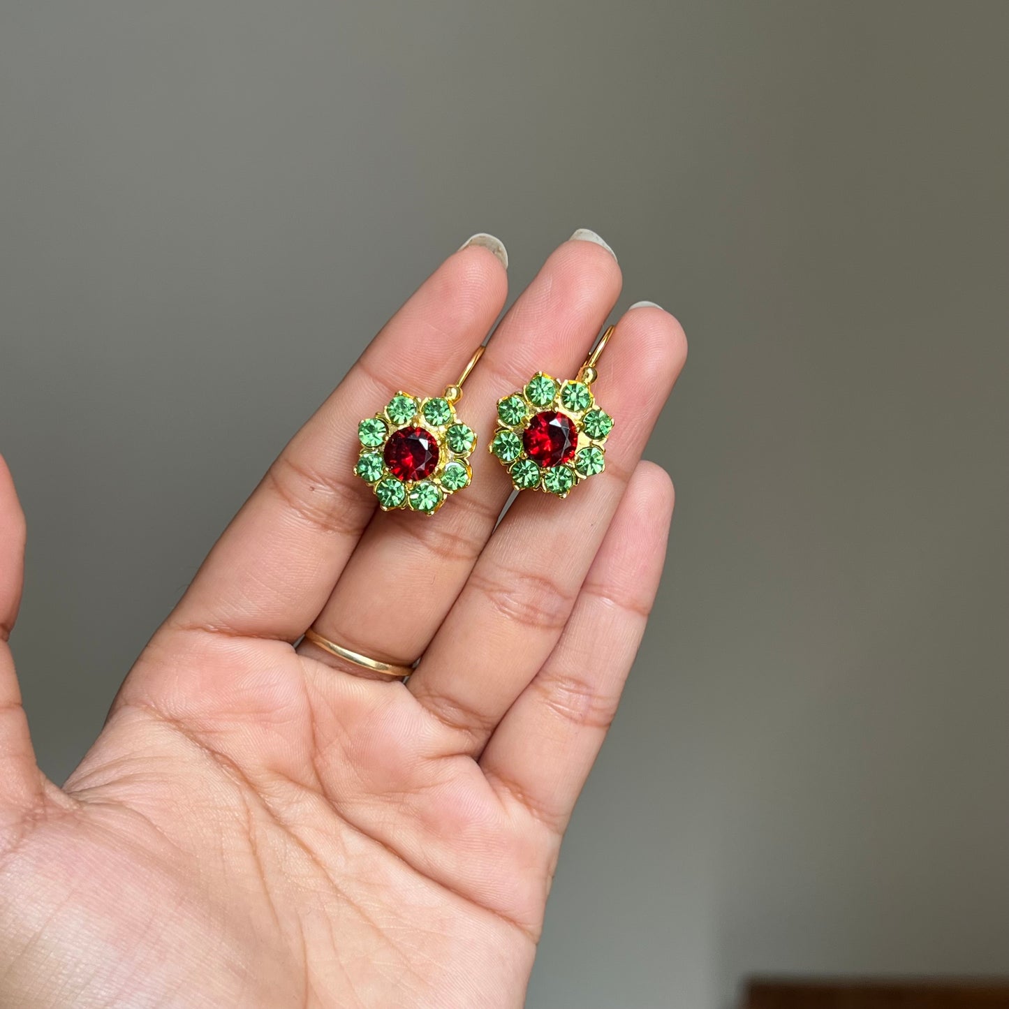 Garden Bloom Rhinestone Earrings
