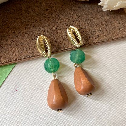 Coastal Chic Shell Drop Earrings