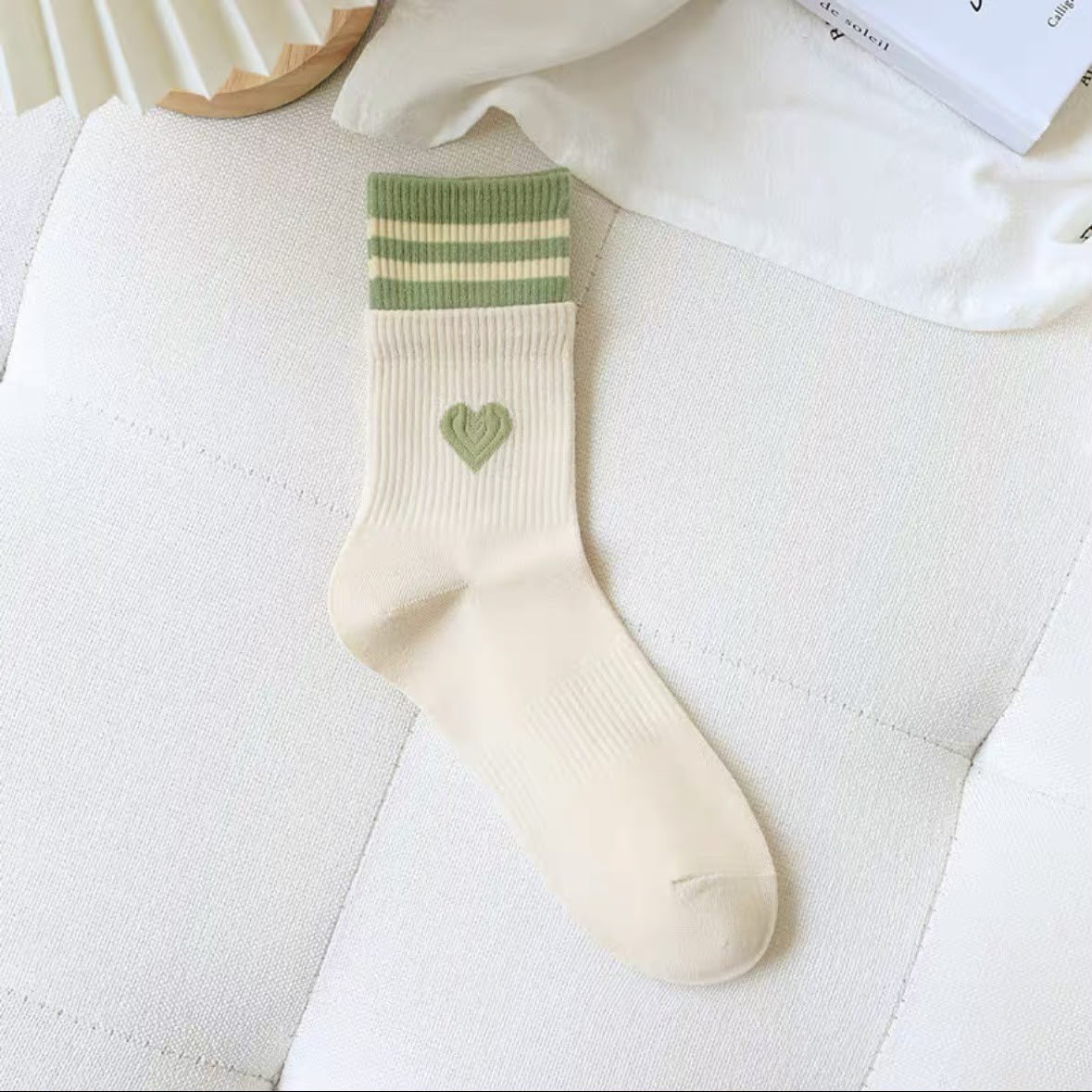 Candy Hearts Crew Socks