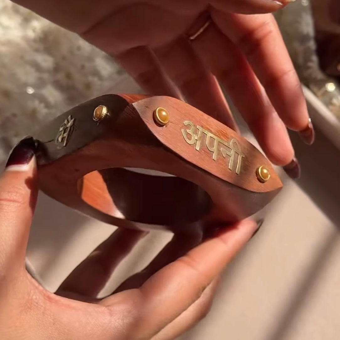 Apni Favourite Wooden Statement Kada ( SINGLE)