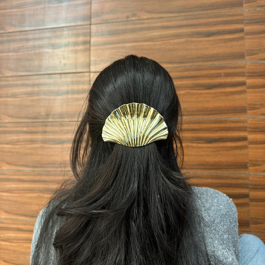 Shell Metal Hair Clip