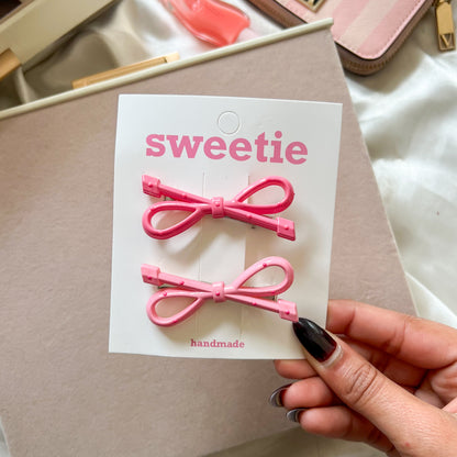Sweetheart Bow & Love Clip Set