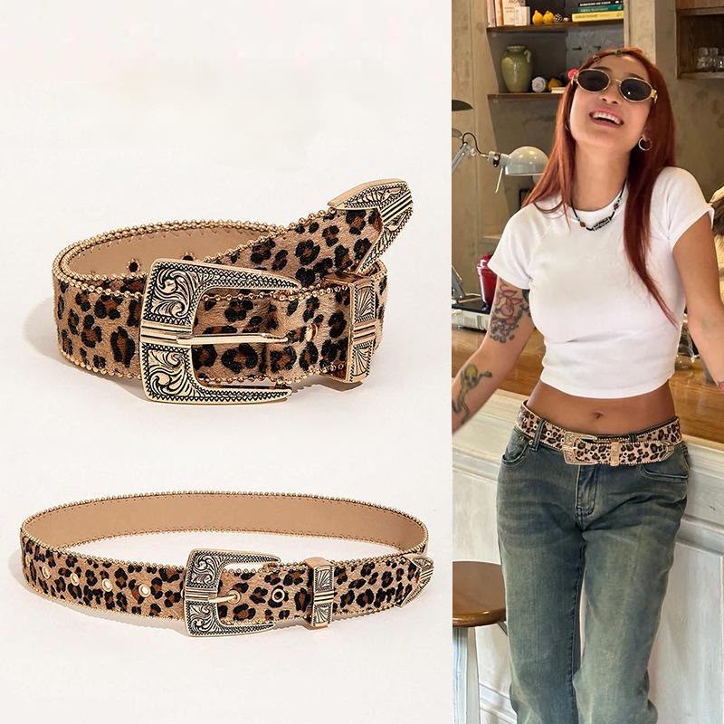 Wild West Leopard Belt