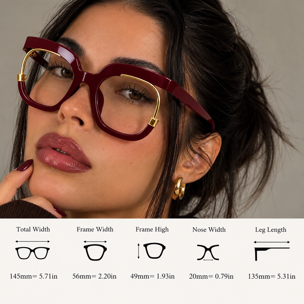 Round Gold Viral Retro Eyewear