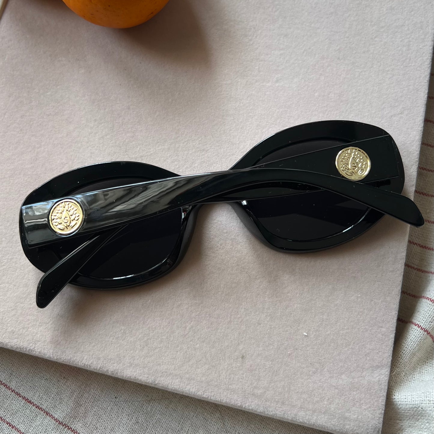 Bold Sculpted Oval Sunglasses