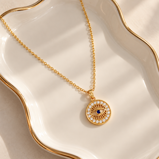 Evil Eye Zircon Necklace