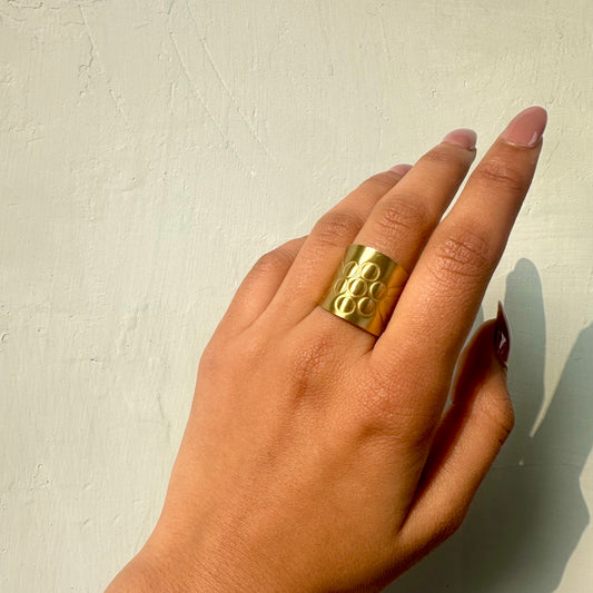 Kira Handmade Brass Ring