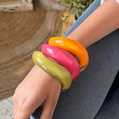 Neon Pop Resin Bangles