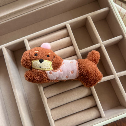 Animal Plushie Clip/Brooch