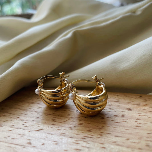 Basket Gold Hoops