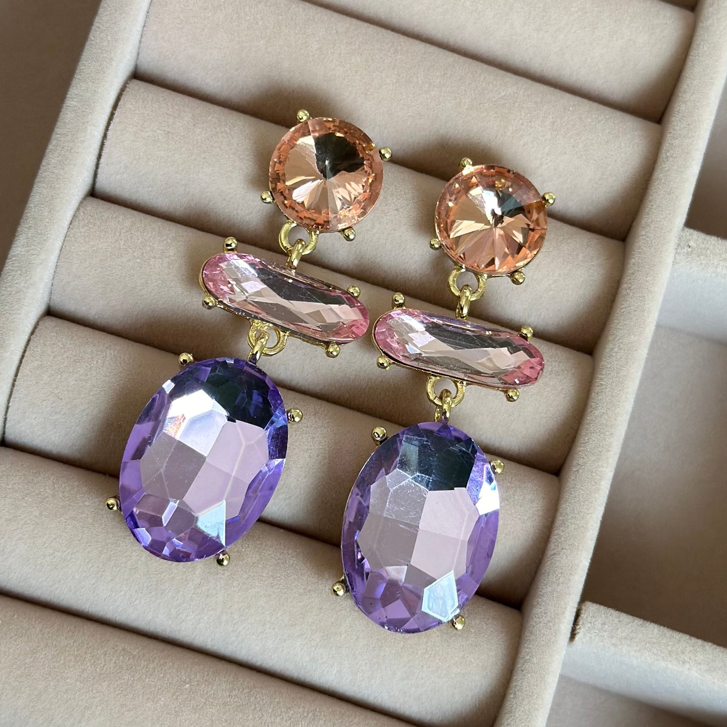 Pastel Prism Drop Earrings