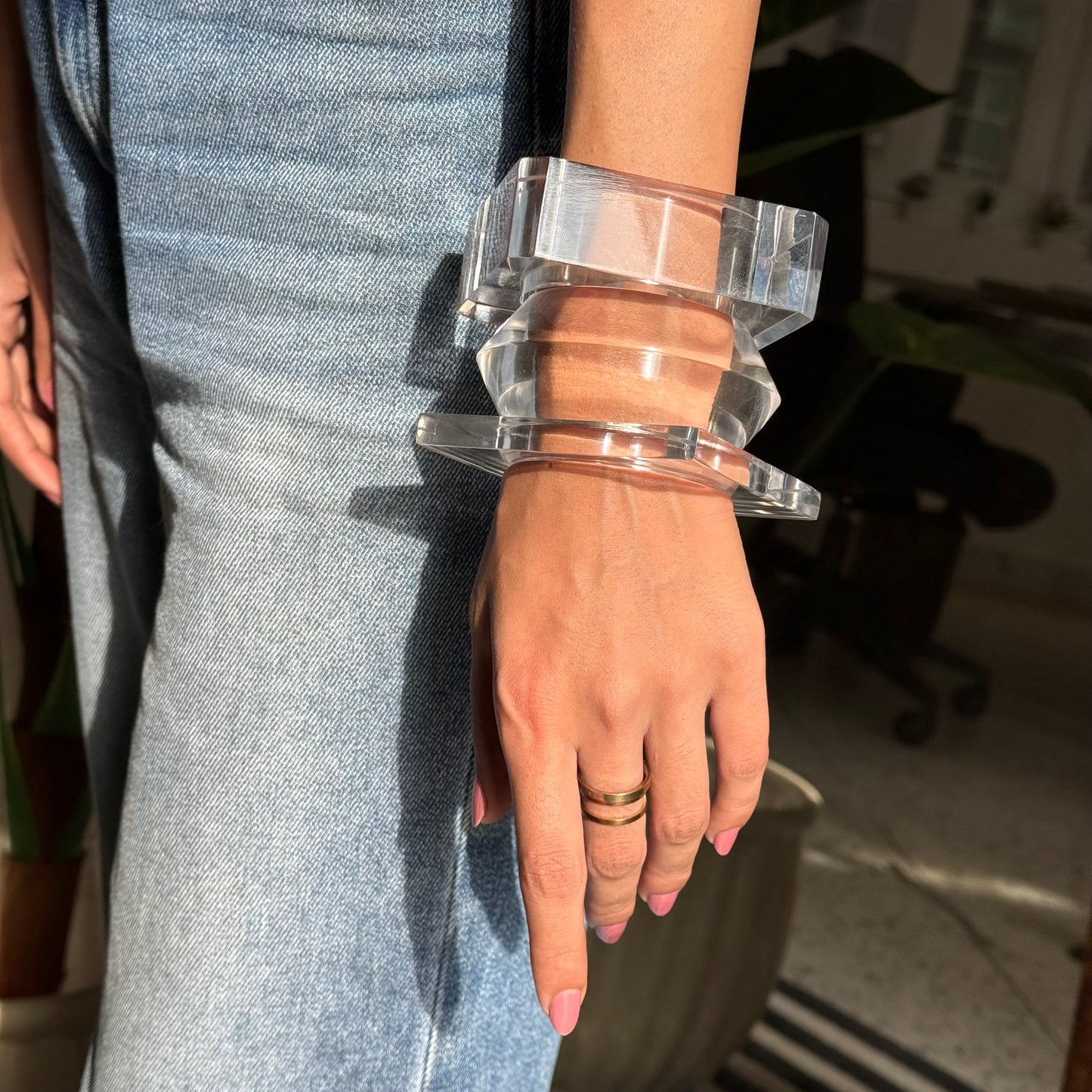 Transparent Resin Bangle