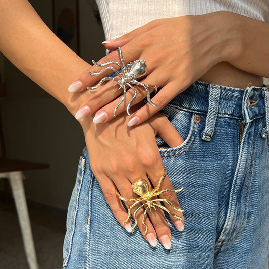 Spider Statement Metal Ring
