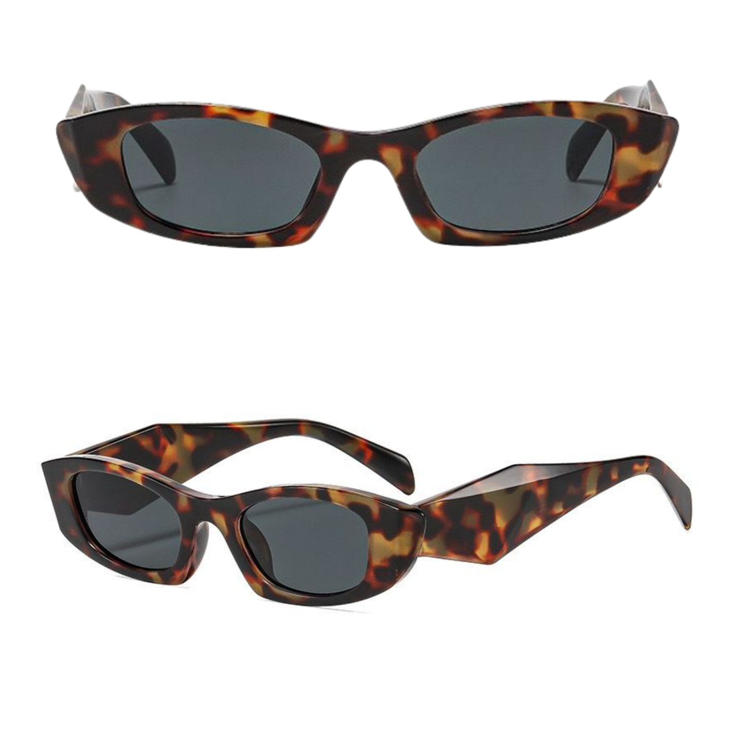 Leopard Block Sunglasses