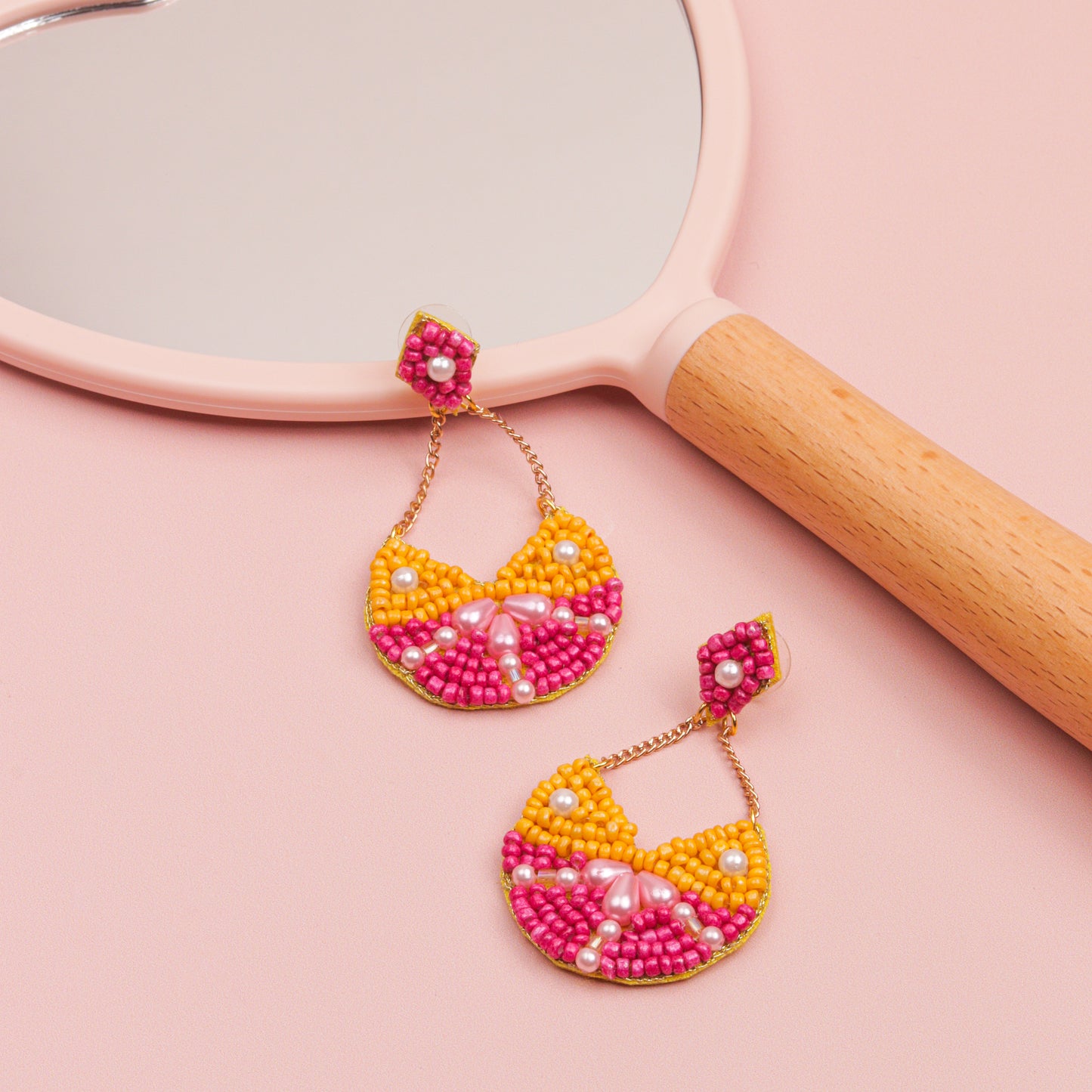 Ananya Pink Earrings