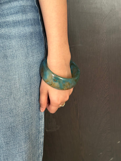 Green Resin Bangle