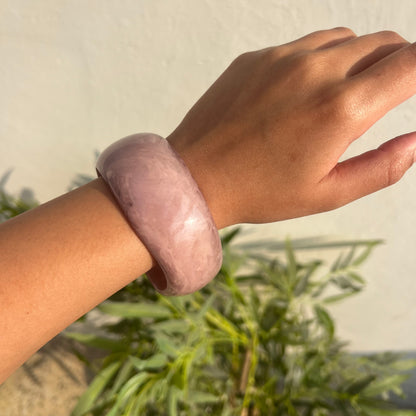 Dusty Rose Pink Resin Bangle