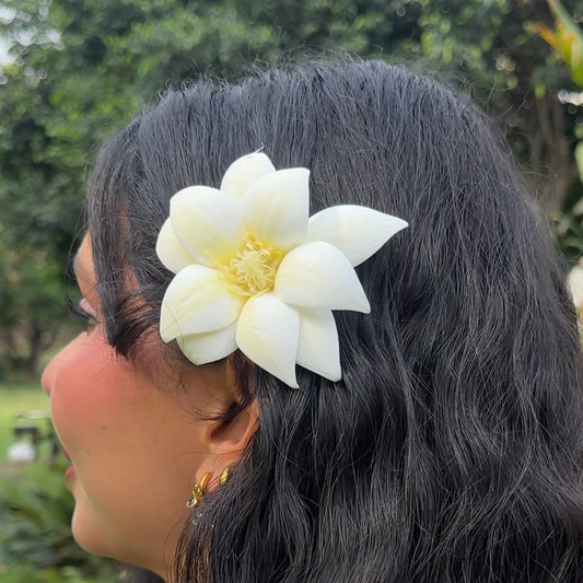 Serene Lotus Blossom Hair Clip