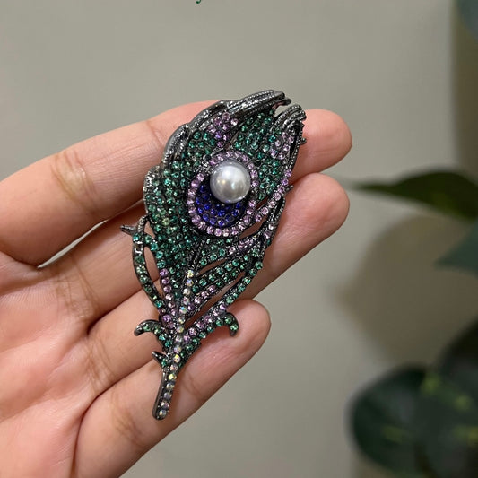 Mor Pankh Brooch