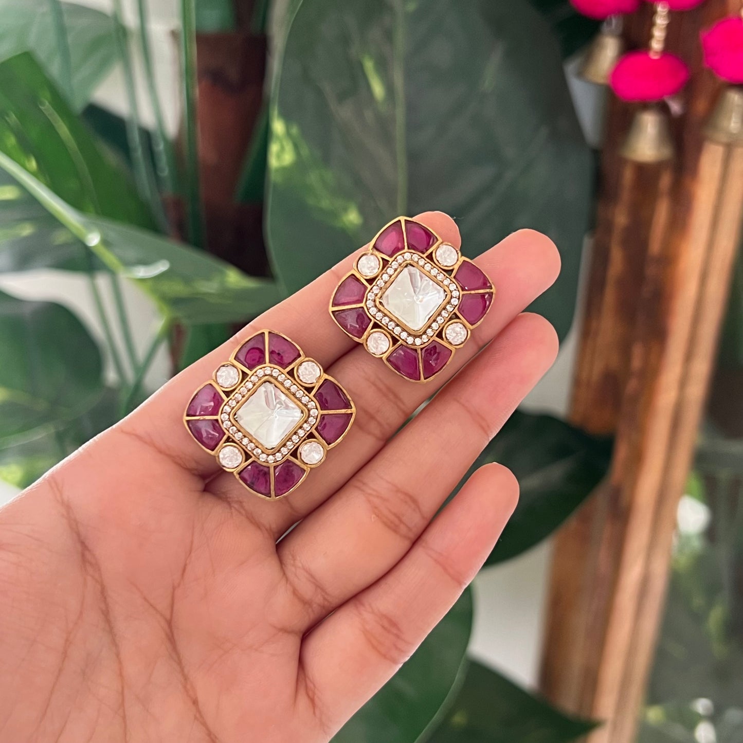 Rajkumari Kundan Studs