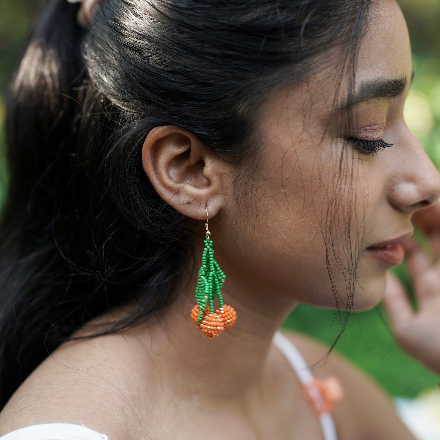 Citrus Handmade Beaded Drop