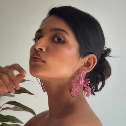 Lobster Luxe Statement Earrings