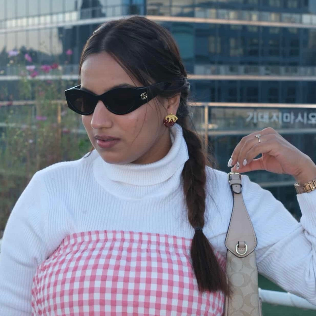 Strawberry Metal Studs