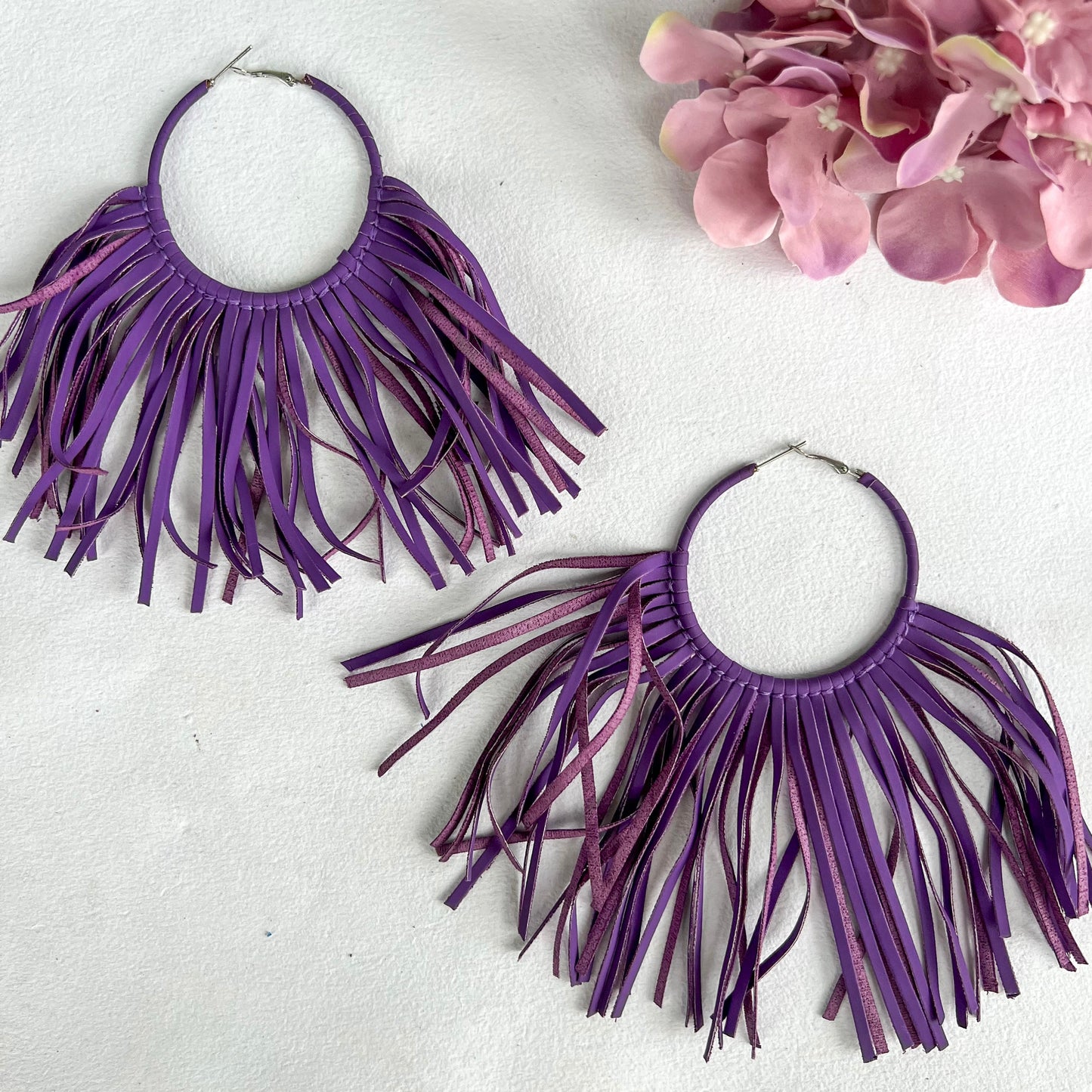 Cowgirl Purple Hoops