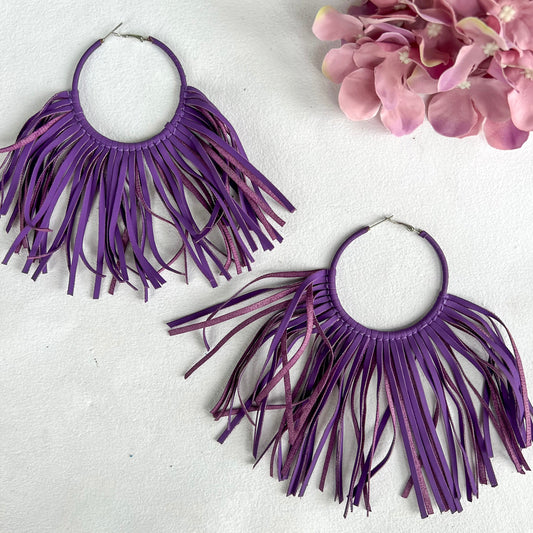 Cowgirl Purple Hoops
