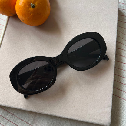 Bold Sculpted Oval Sunglasses