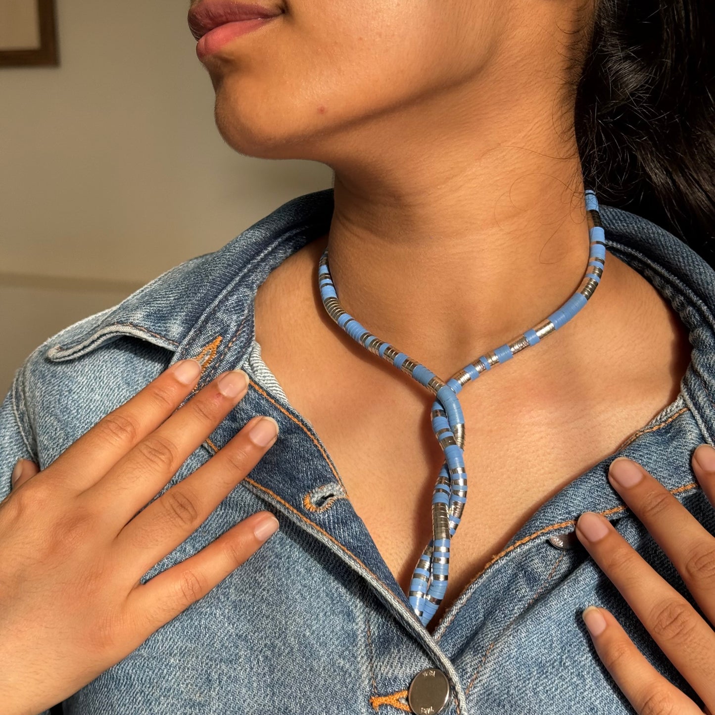 Ocean Loop Twist Metal Necklace/Bracelet