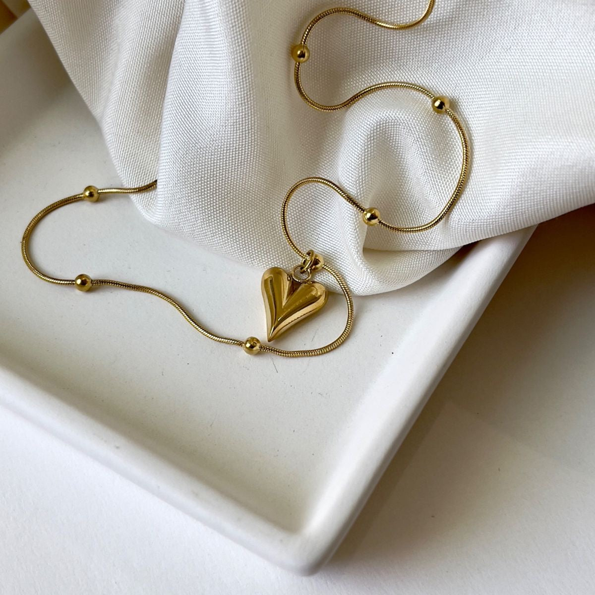 Heart Gold-Plated Necklace