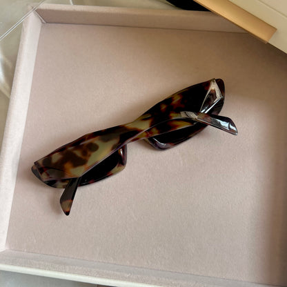 Leopard Block Sunglasses