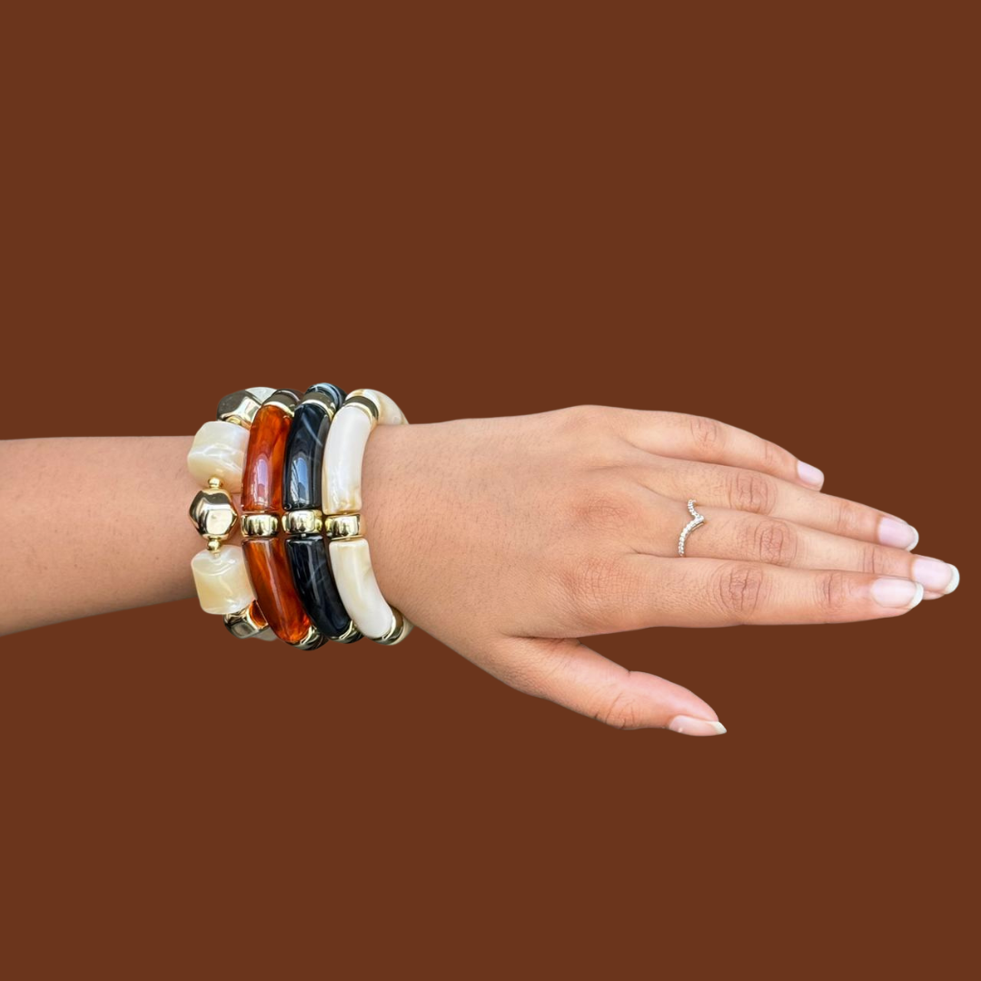 Viral Gold & Resin Bracelet Combo