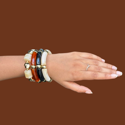 Viral Gold & Resin Bracelet Combo